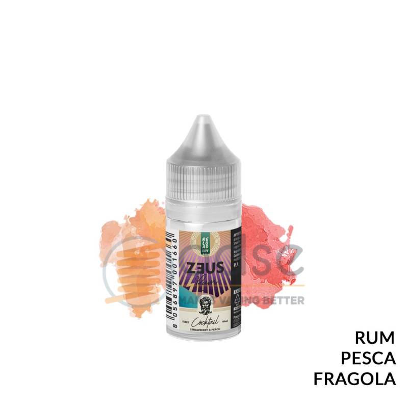 STRAWBERRY & PEACH MINI PREMIX ZEUS RUM RELOAD VAPE - Mini Mix 'n vape