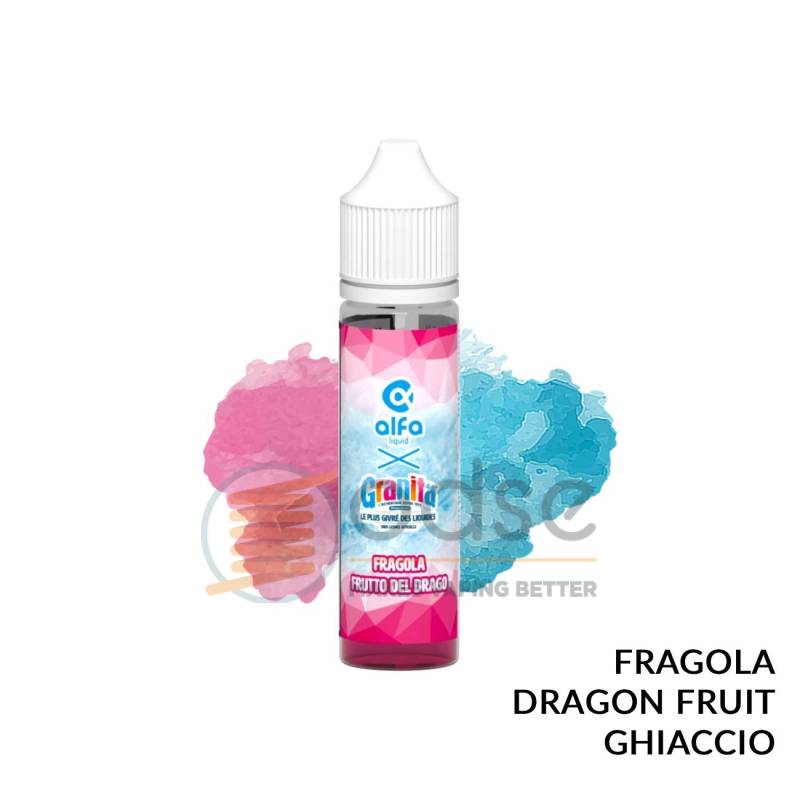 FRAGOLA E FRUTTO DEL DRAGO PREMIX GRANITA ALFALIQUID - Mix 'n vape