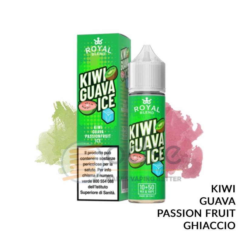 KIWI GUAVA ICE PREMIX ROYAL BLEND - Mix 'n vape