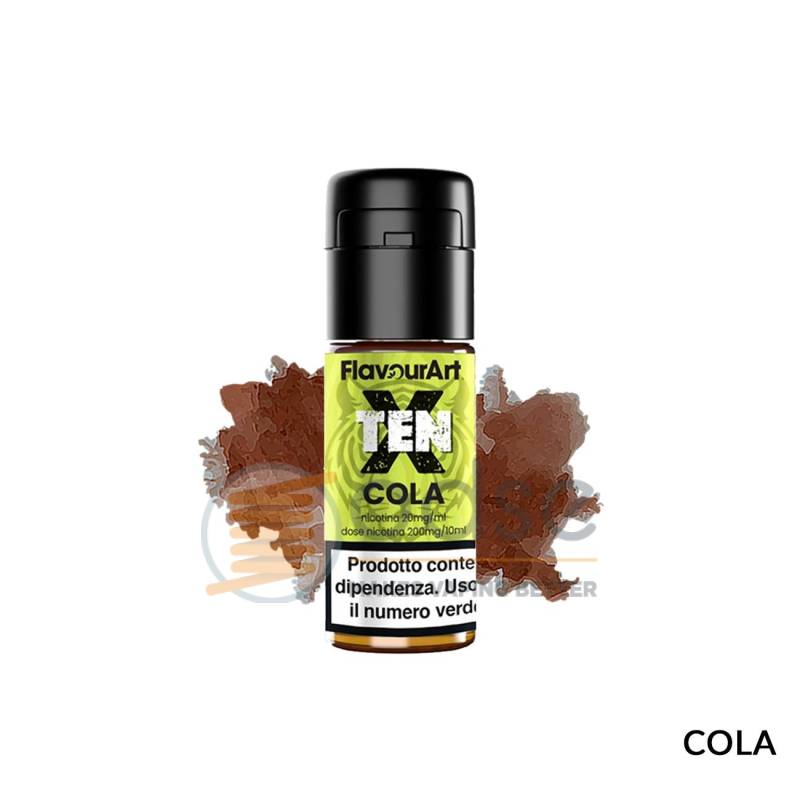 COLA LIQUIDO TEN X FLAVOURART 10 ML - 10 mL