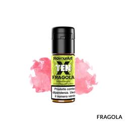 FRAGOLA LIQUIDO TEN X FLAVOURART 10 ML - 10 mL