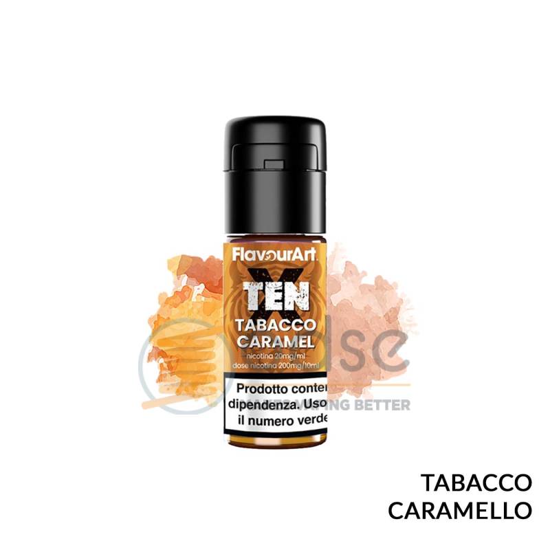 TABACCO CARAMEL LIQUIDO TEN X FLAVOURART 10 ML - 10 mL