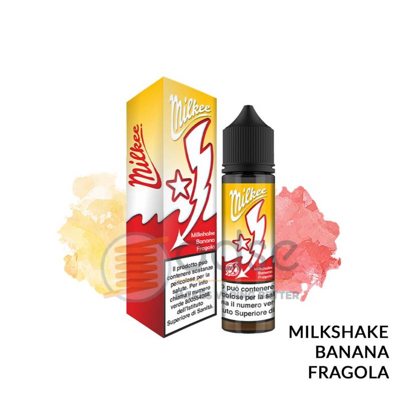 BANANA E FRAGOLA PREMIX MILKEE HIGH VOLTAGE FLAVOURART - Mix 'n vape