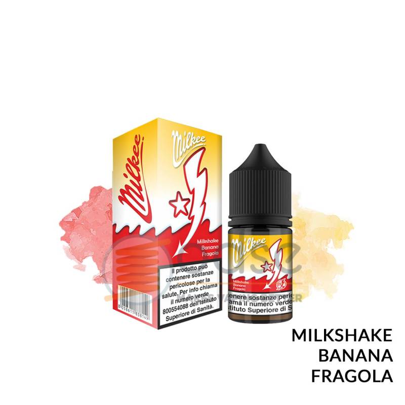 BANANA E FRAGOLA MINI PREMIX MILKEE HIGH VOLTAGE FLAVOURART - Mini Mix 'n vape