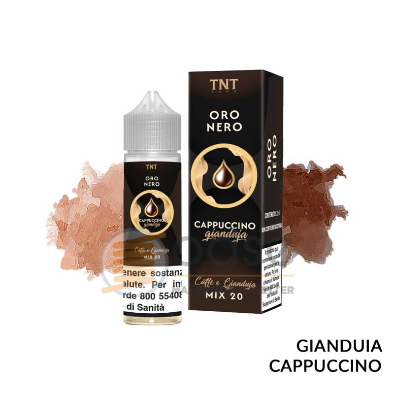 CAPPUCCINO GIANDUIA PREMIX ORO NERO TNT VAPE - Mix 'n vape