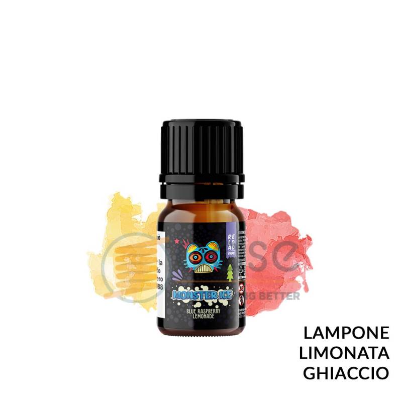 BLUE RASPBERRY LEMONADE AROMA MONSTER ICE RELOAD VAPE - Fruttati