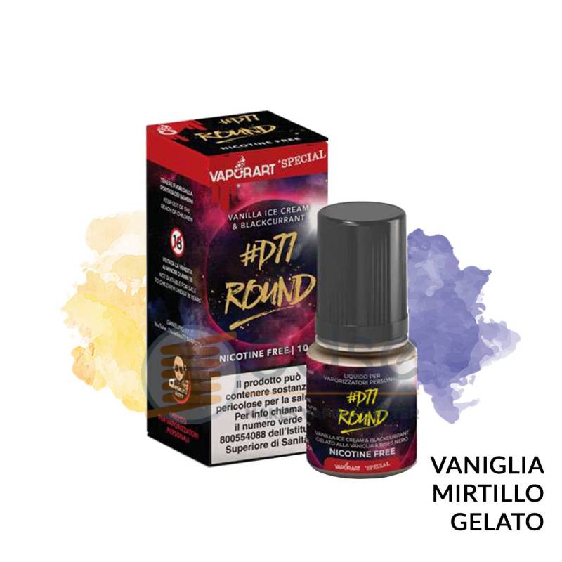 ROUND D77 LIQUIDO BY DANIELINO77 VAPORART 10 ML - 10 mL