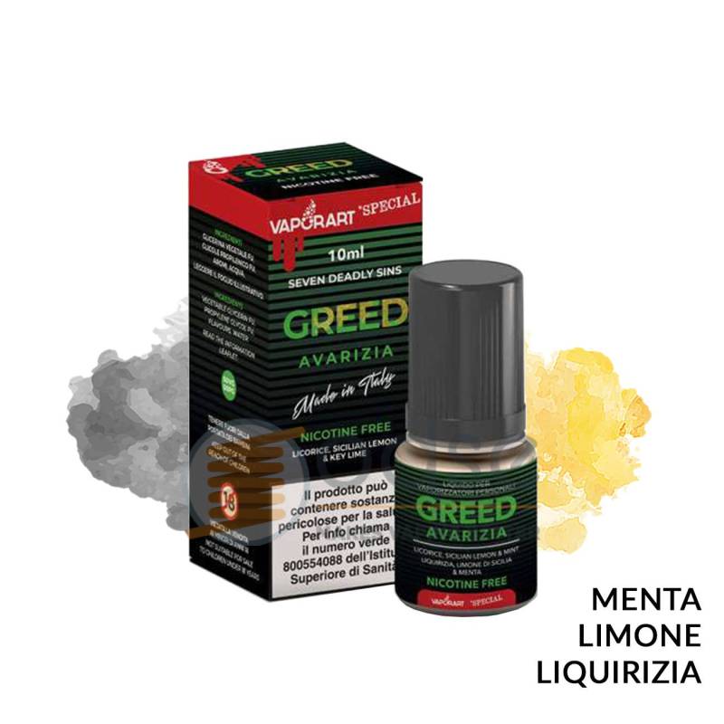 GREED LIQUIDO SPECIAL VAPORART 10 ML - 10 mL