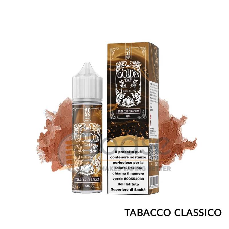 TABACCO CLASSICO PREMIX GOLDEN TAB RELOAD VAPE - Mix 'n vape