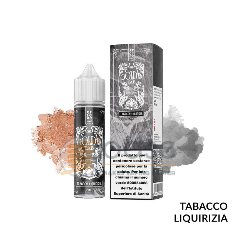 TABACCO LIQUIRIZIA PREMIX GOLDEN TAB RELOAD VAPE - Mix 'n vape