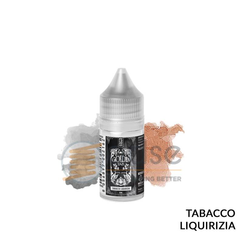 TABACCO LIQUIRIZIA MINI PREMIX GOLDEN TAB RELOAD VAPE - Mini Mix 'n vape