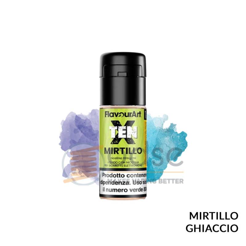 MIRTILLO LIQUIDO TEN X FLAVOURART 10 ML - 10 mL