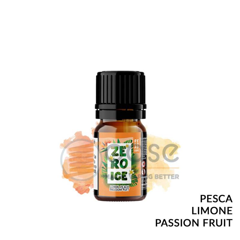 LEMON PEACH PASSION FRUIT AROMA ZERO ICE RELOAD VAPE - Fruttati