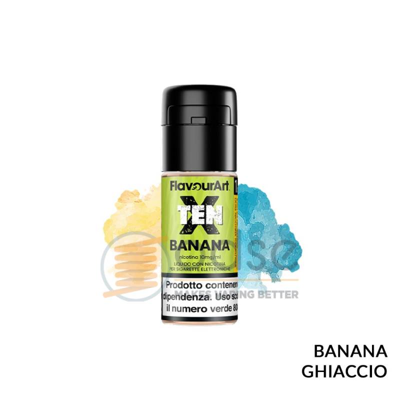 BANANA LIQUIDO TEN X FLAVOURART 10 ML - 10 mL